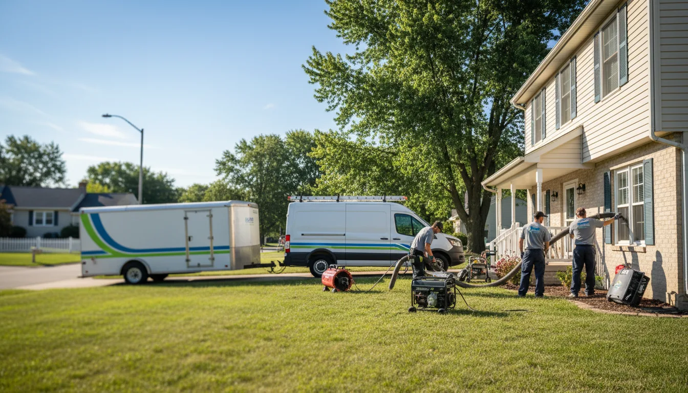 Flooded Basement Restoration And Cleanup With Repair in Flossmoor, IL near me